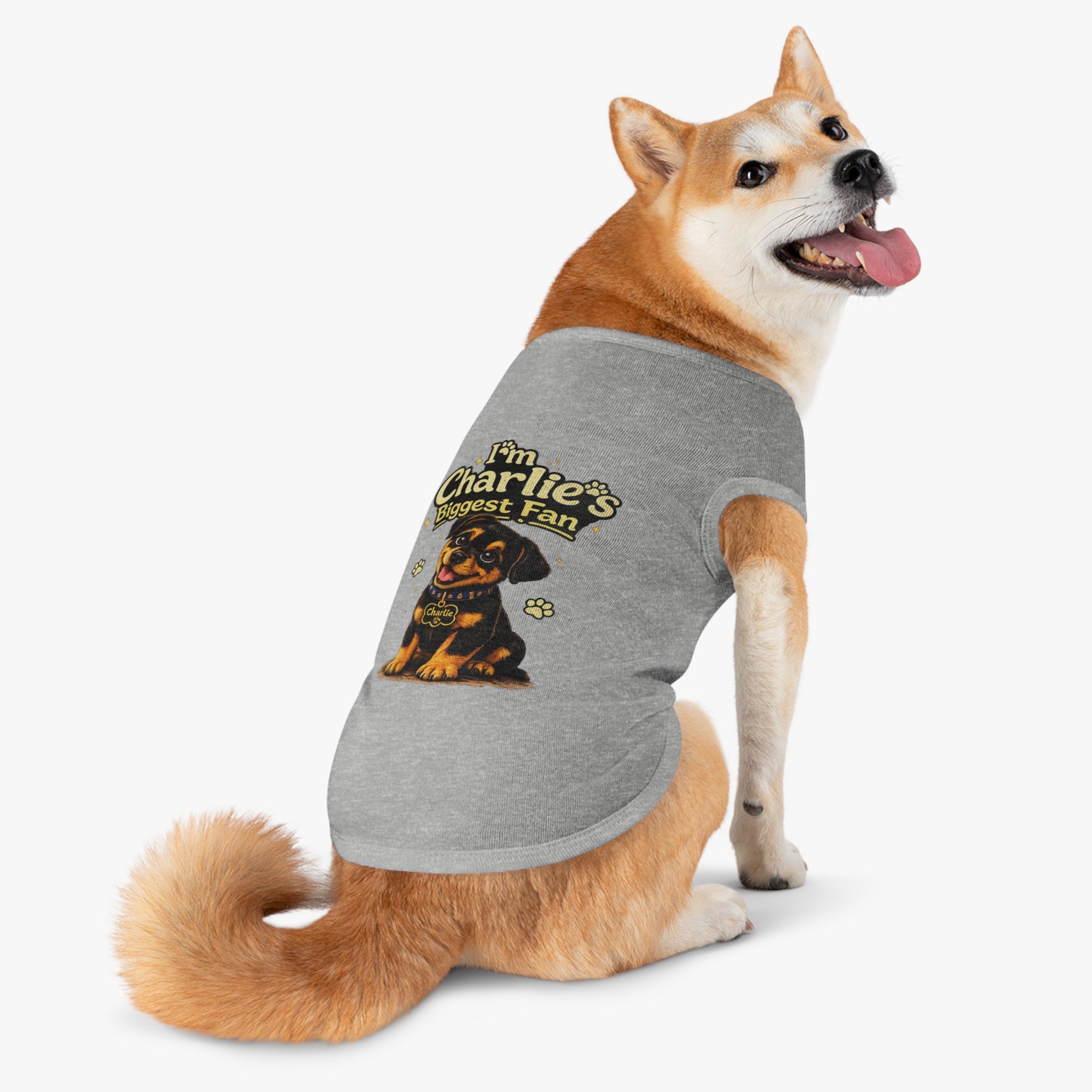 I'm Charlie's Biggest Fan™ Dog Tank Shirt🐾