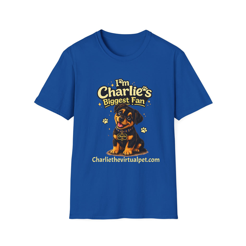 I'm Charlie's Biggest Fan™ Dog Lover T-Shirt 🐾