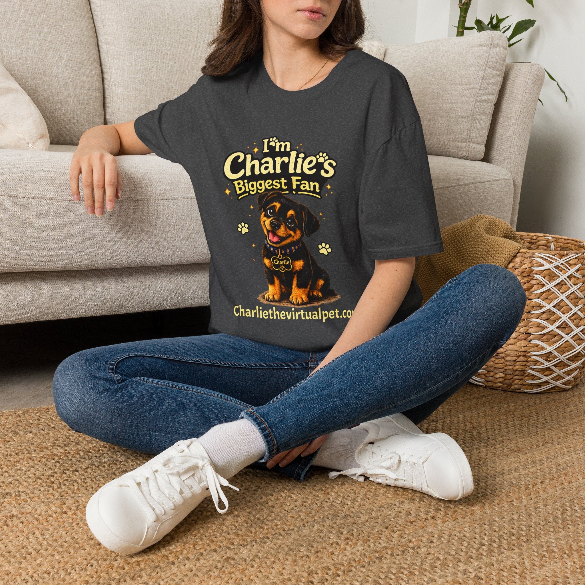 I'm Charlie's Biggest Fan™ Dog Lover T-Shirt 🐾