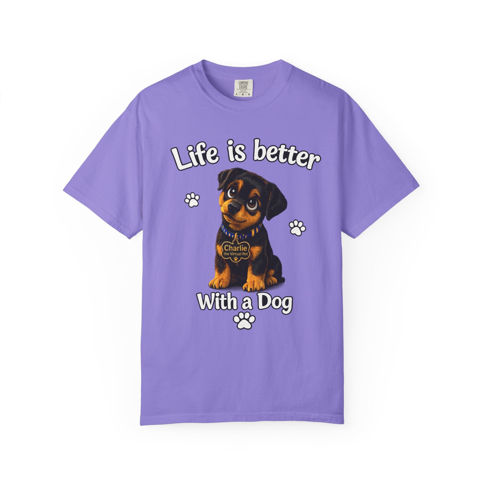 Charlie the Virtual Pet Life Is Better With a Dog Unisex Tee