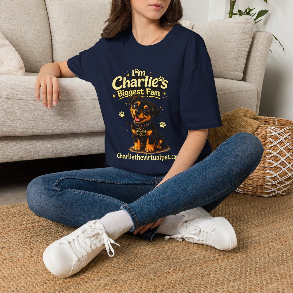 I'm Charlie's Biggest Fan™ Dog Lover T-Shirt 🐾