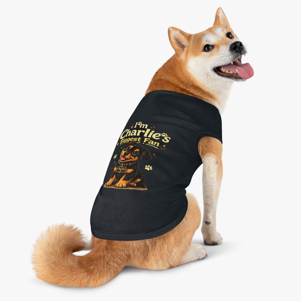 I'm Charlie's Biggest Fan™ Dog Tank Shirt🐾