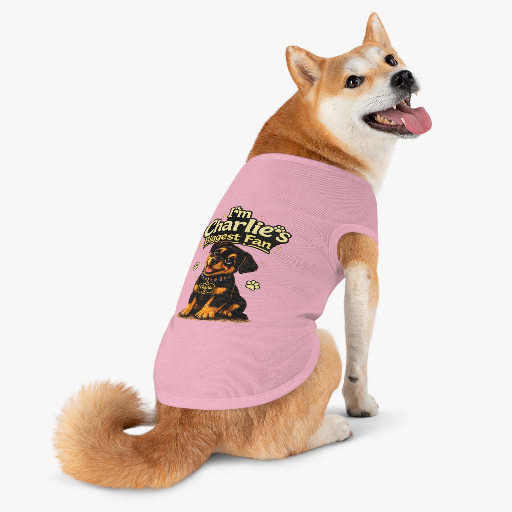 I'm Charlie's Biggest Fan™ Dog Tank Shirt🐾