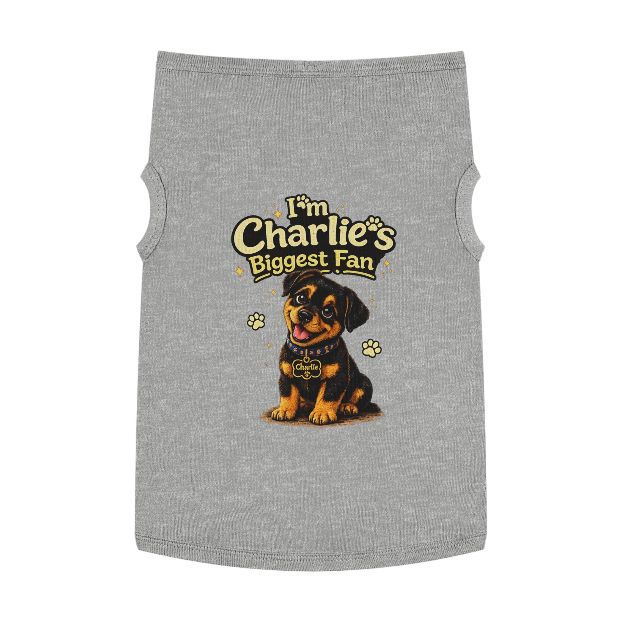 I'm Charlie's Biggest Fan™ Dog Tank Shirt🐾