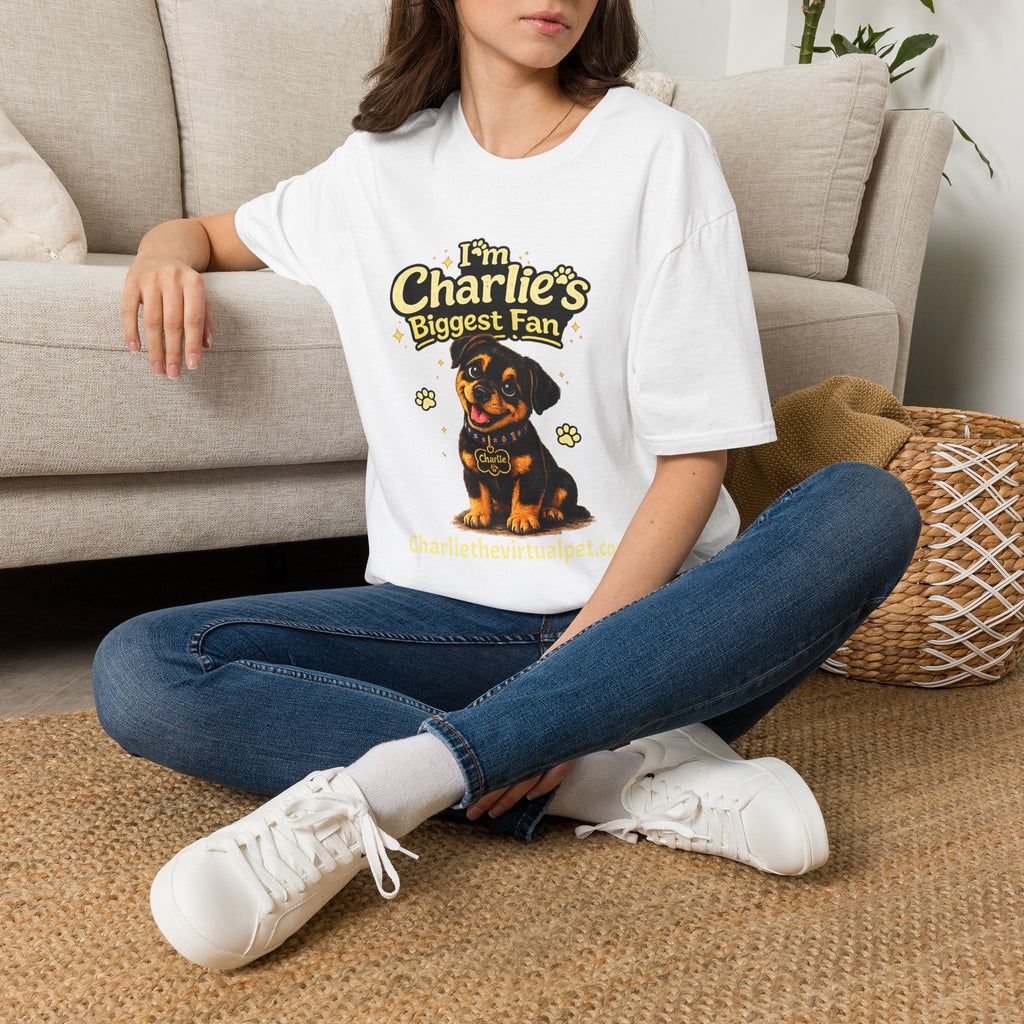 I'm Charlie's Biggest Fan™ Dog Lover T-Shirt 🐾