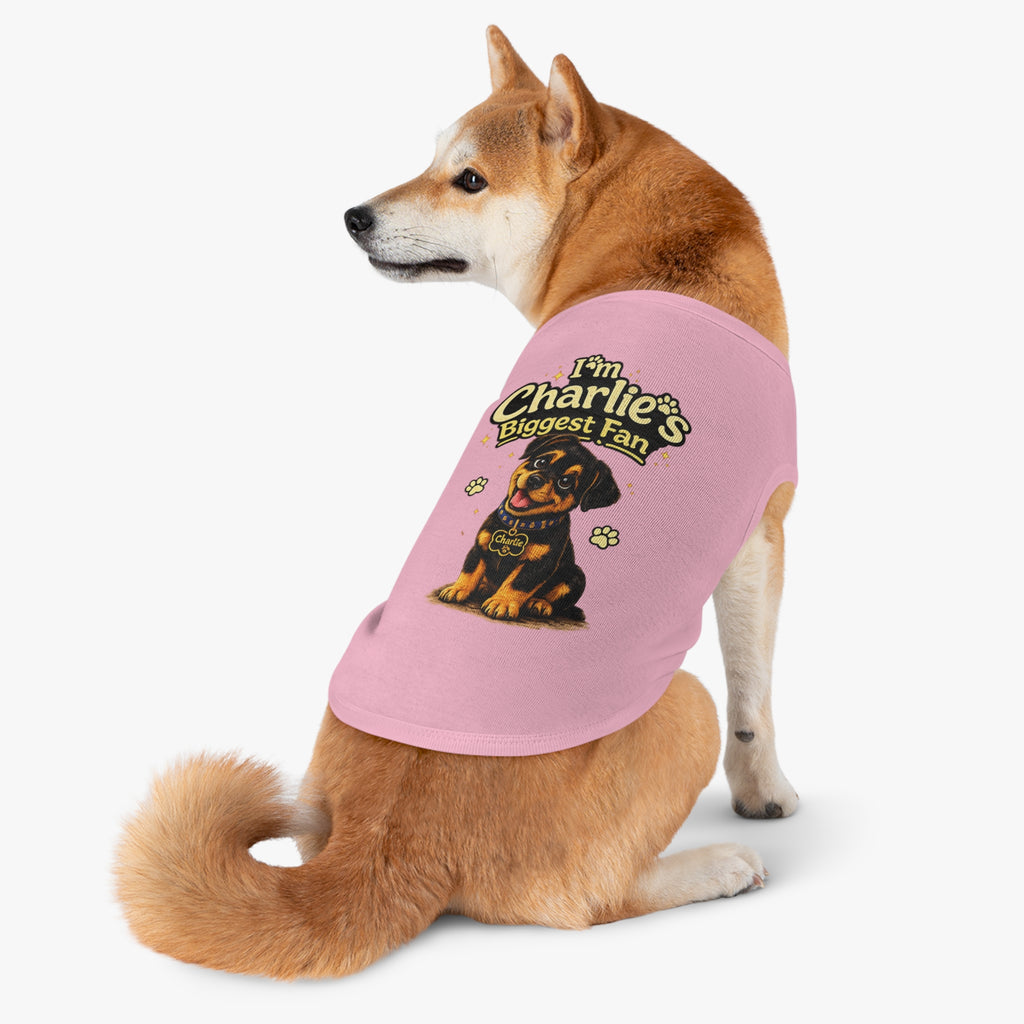 I'm Charlie's Biggest Fan™ Dog Tank Shirt🐾