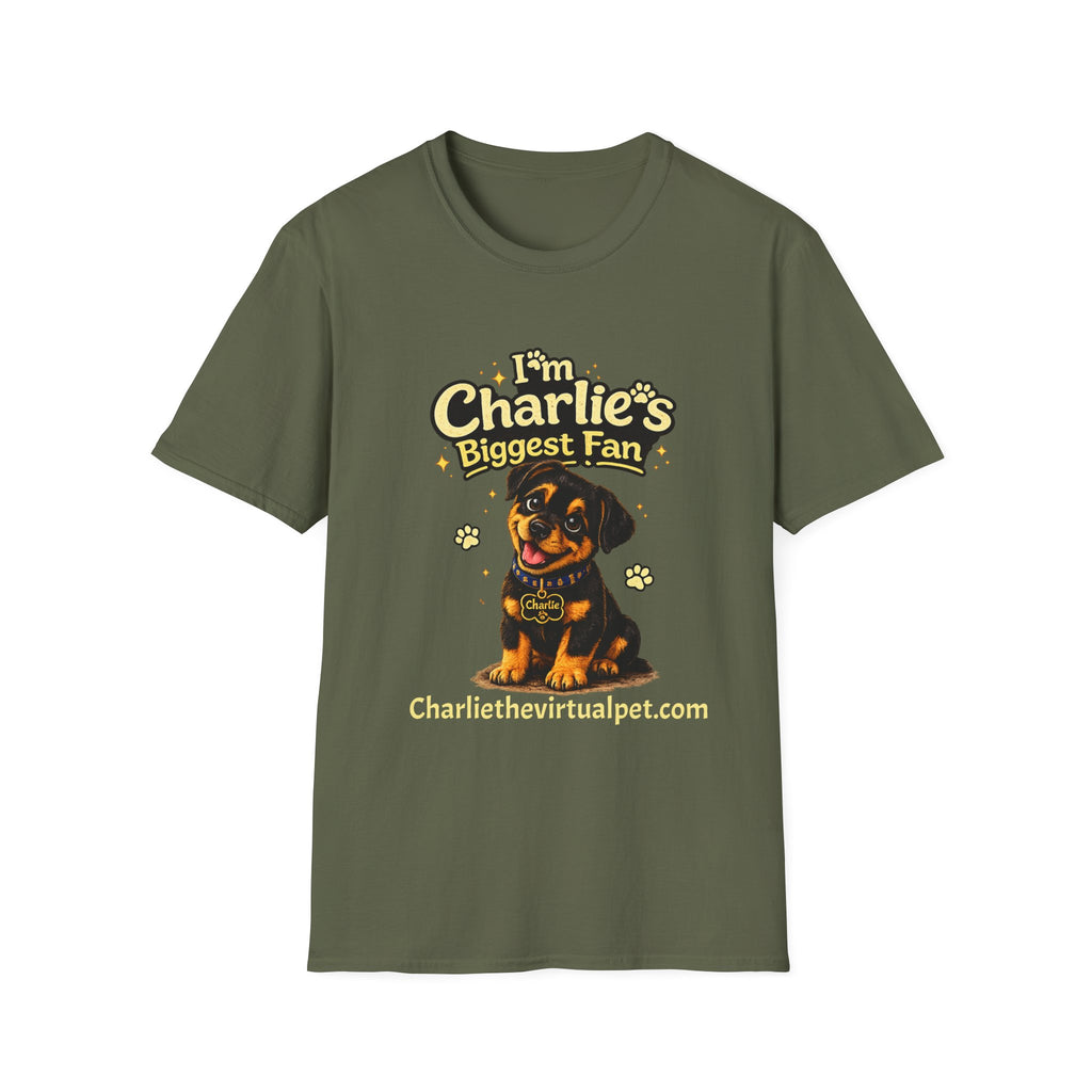 I'm Charlie's Biggest Fan™ Dog Lover T-Shirt 🐾