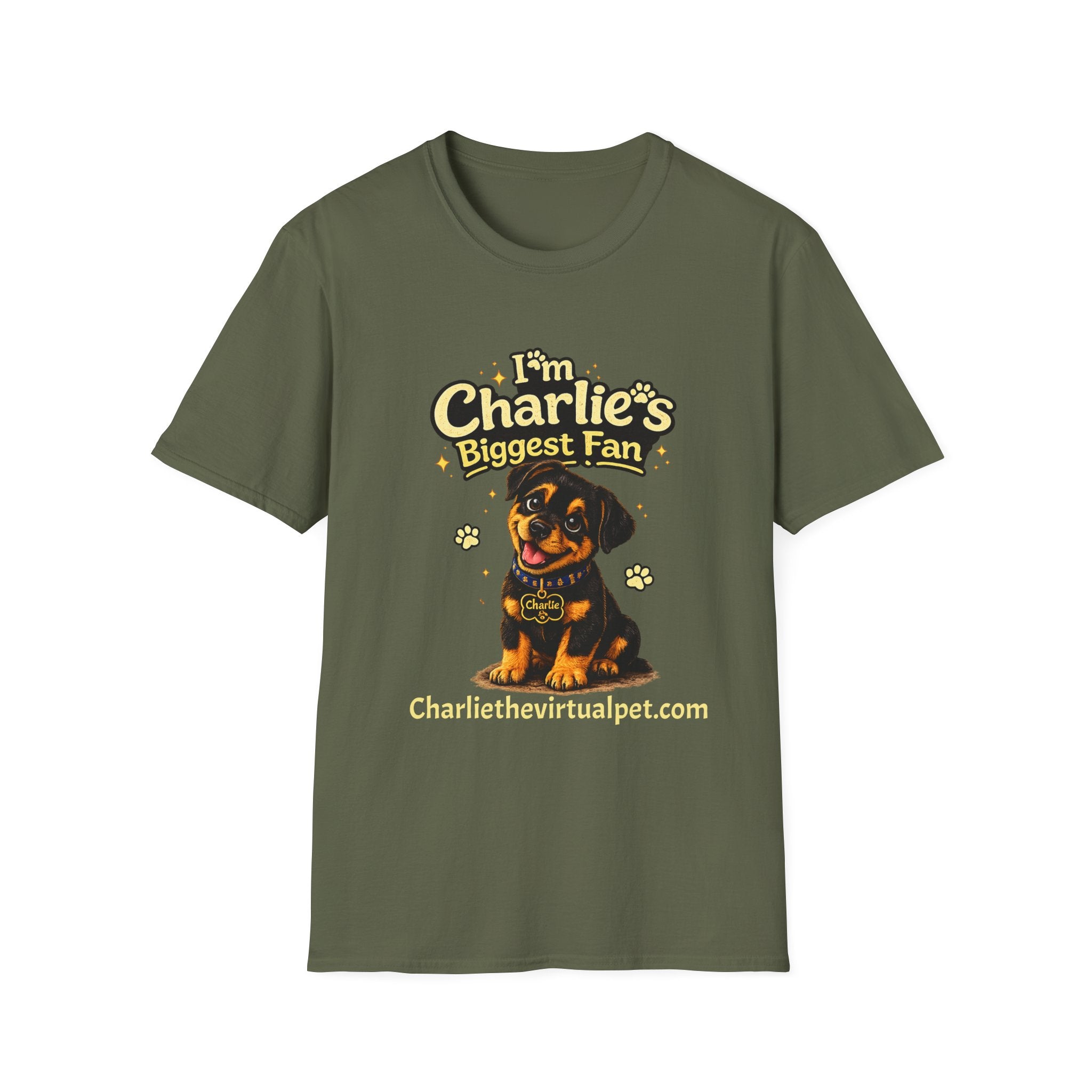 I'm Charlie's Biggest Fan™ Dog Lover T-Shirt 🐾