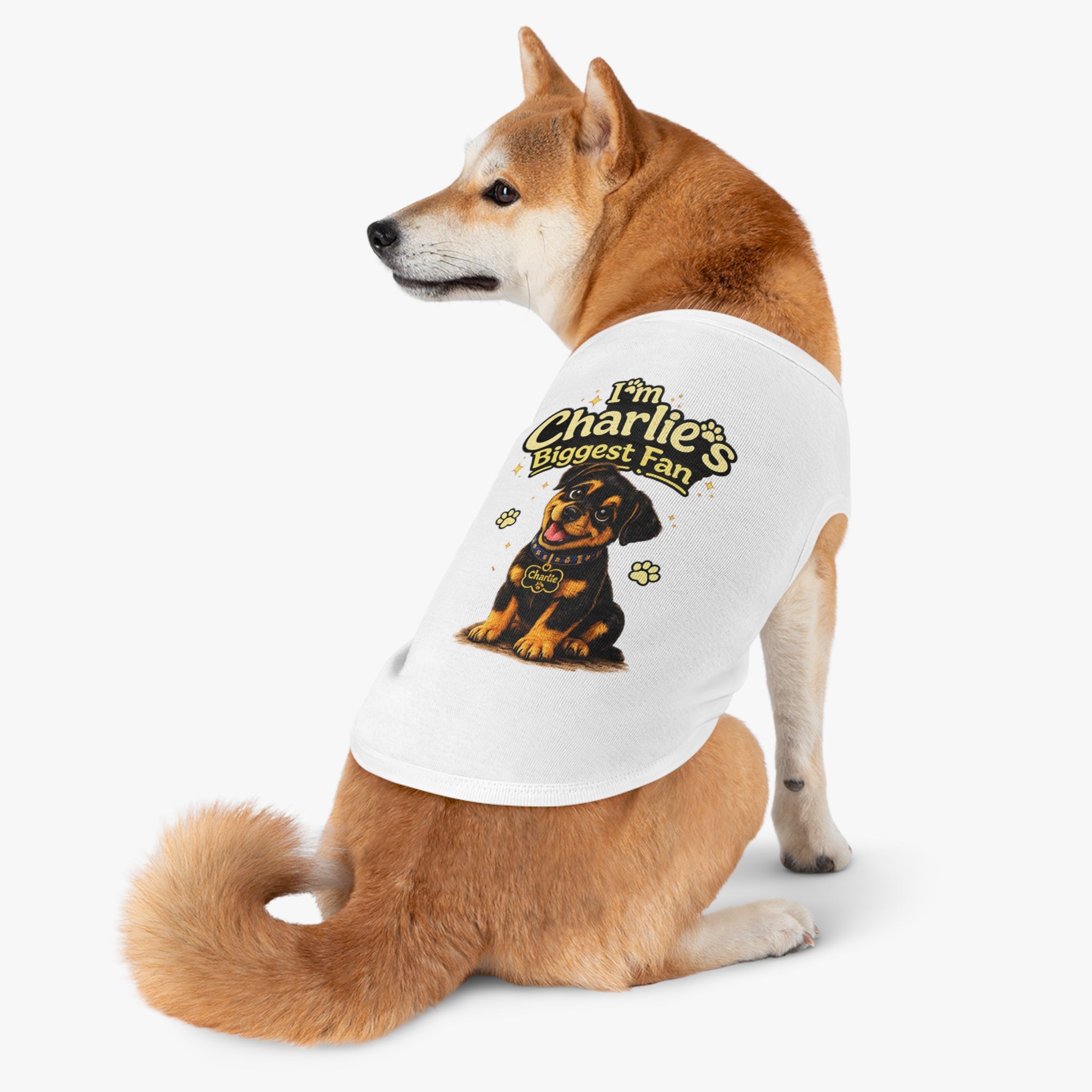 I'm Charlie's Biggest Fan™ Dog Tank Shirt🐾