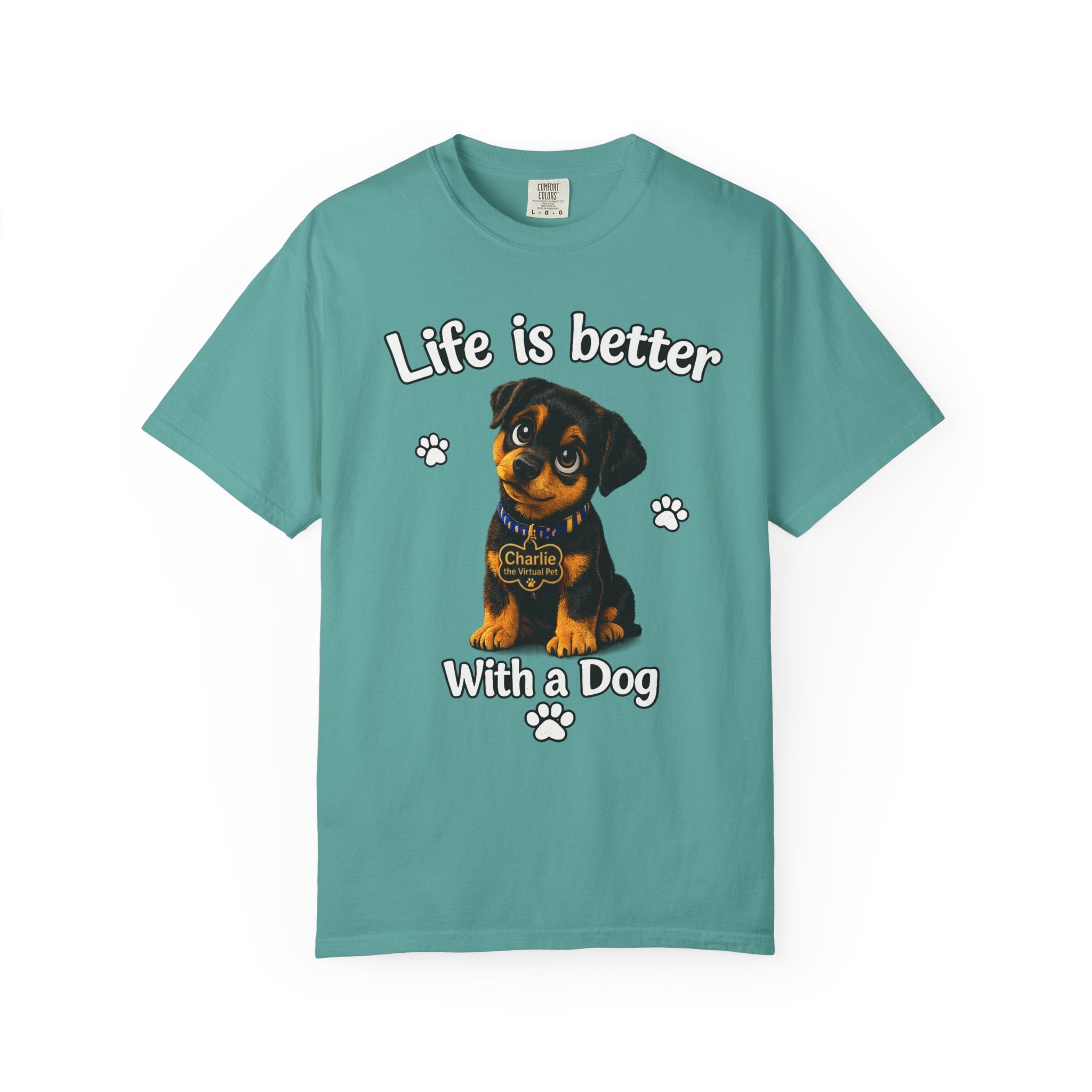Charlie the Virtual Pet Life Is Better With a Dog Unisex Tee