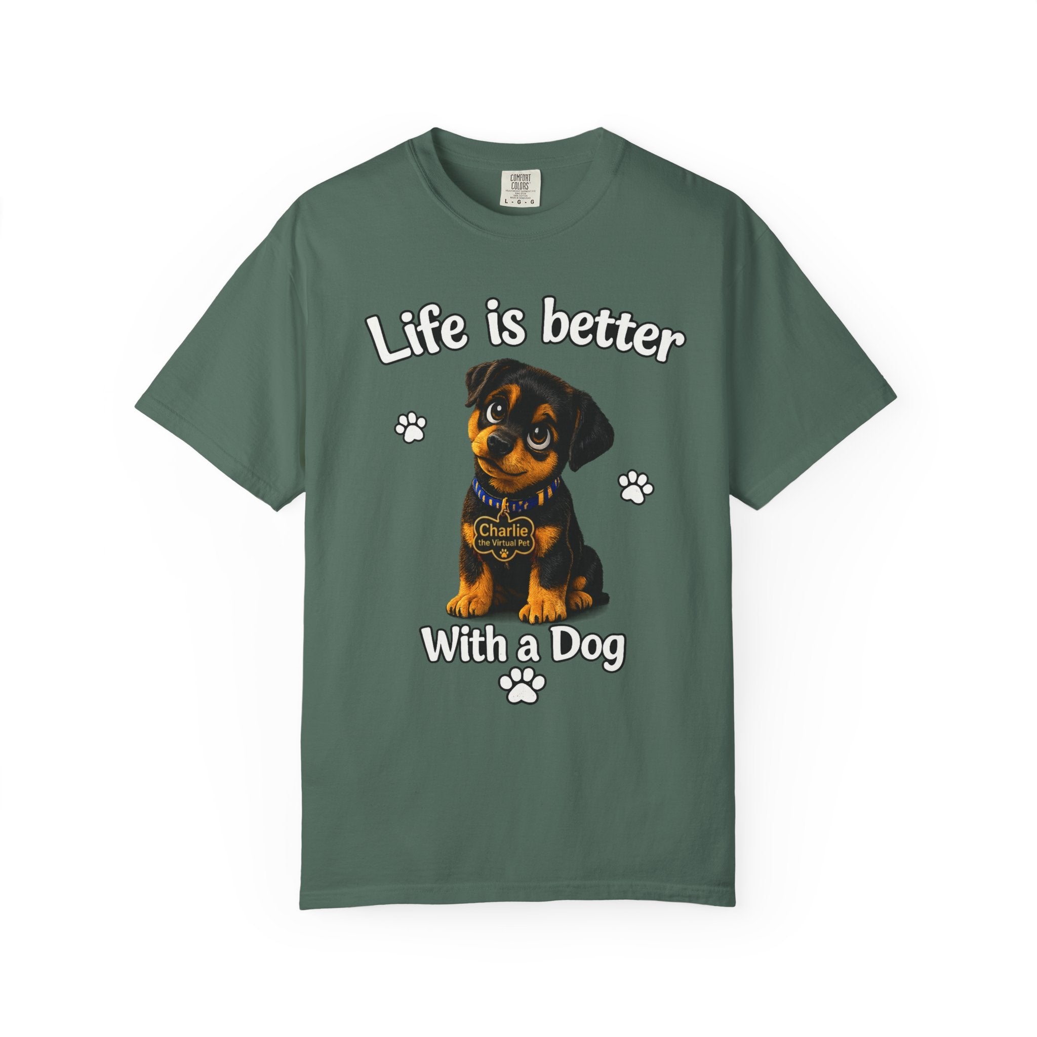 Charlie the Virtual Pet Life Is Better With a Dog Unisex Tee