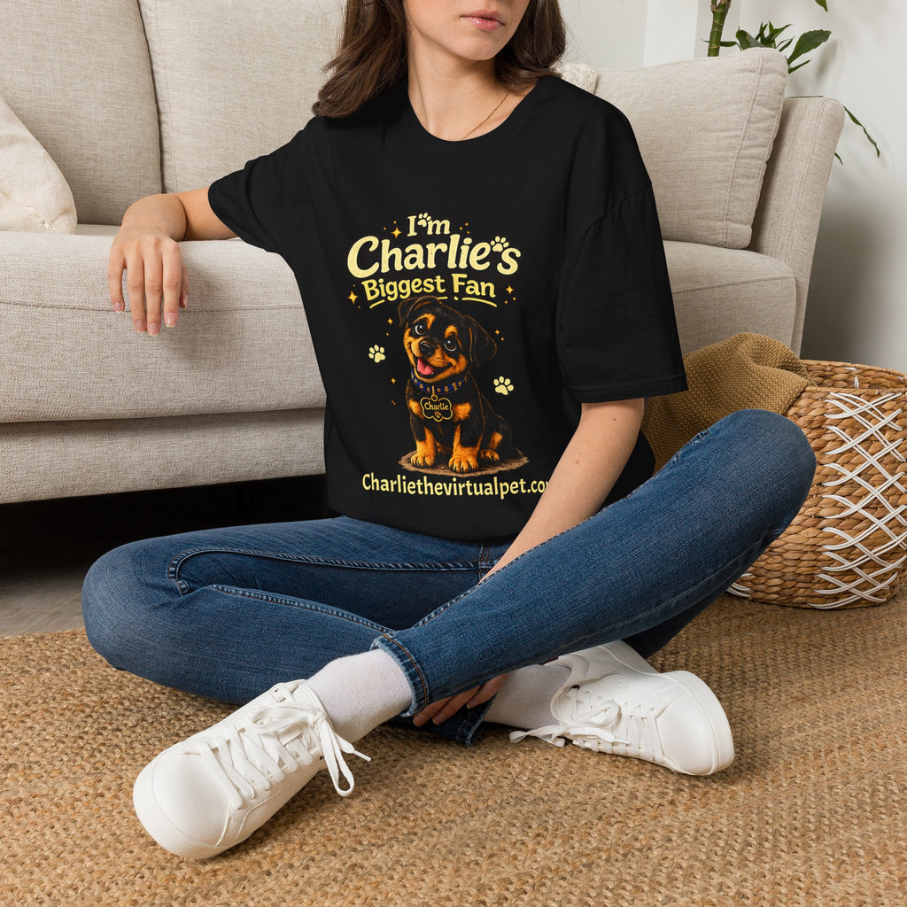 I'm Charlie's Biggest Fan™ Dog Lover T-Shirt 🐾