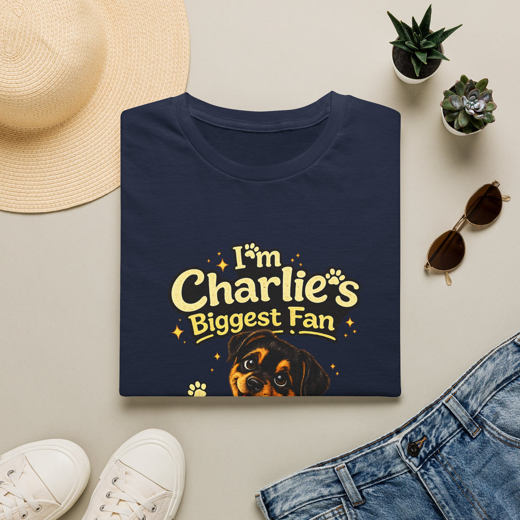 I'm Charlie's Biggest Fan™ Dog Lover T-Shirt 🐾