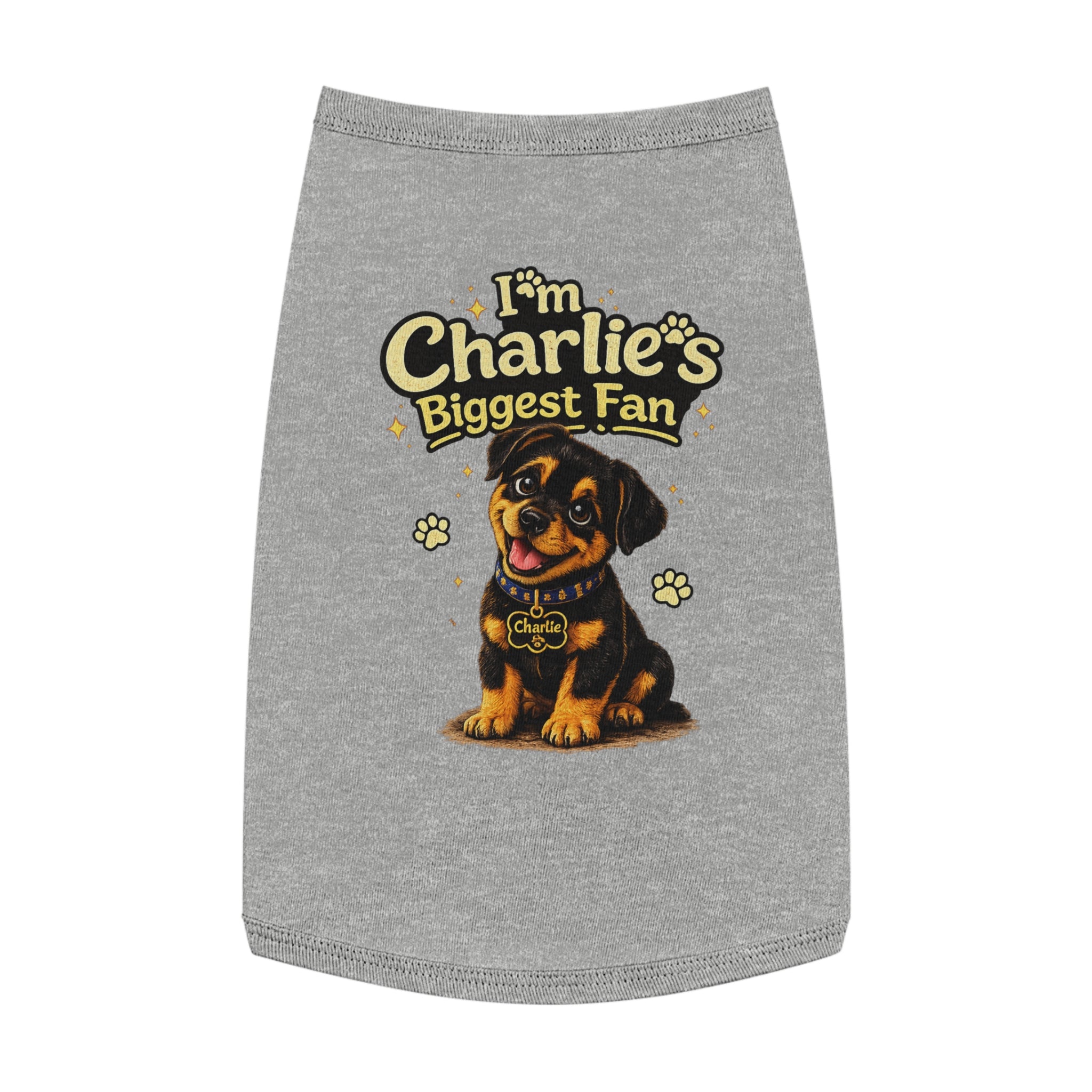 I'm Charlie's Biggest Fan™ Dog Tank Shirt🐾