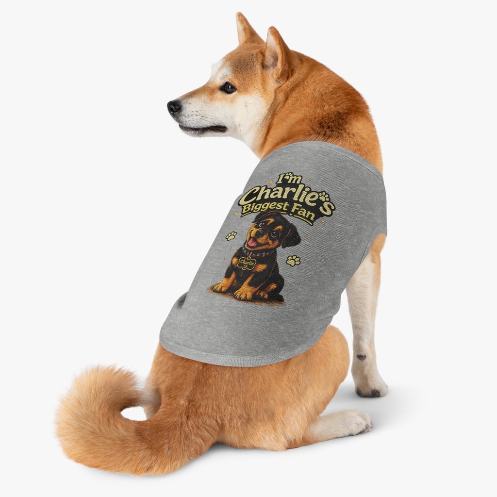 I'm Charlie's Biggest Fan™ Dog Tank Shirt🐾