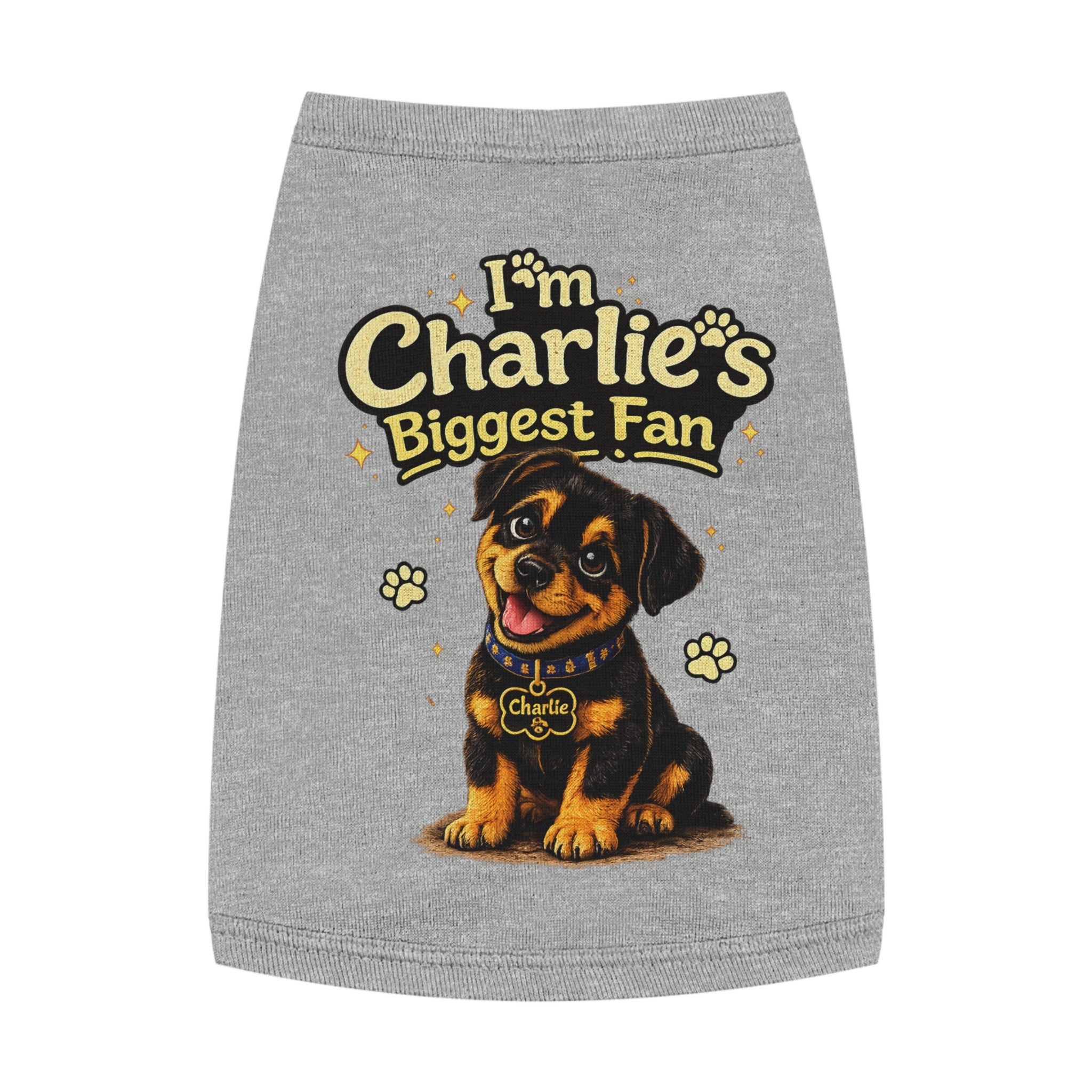 I'm Charlie's Biggest Fan™ Dog Tank Shirt🐾