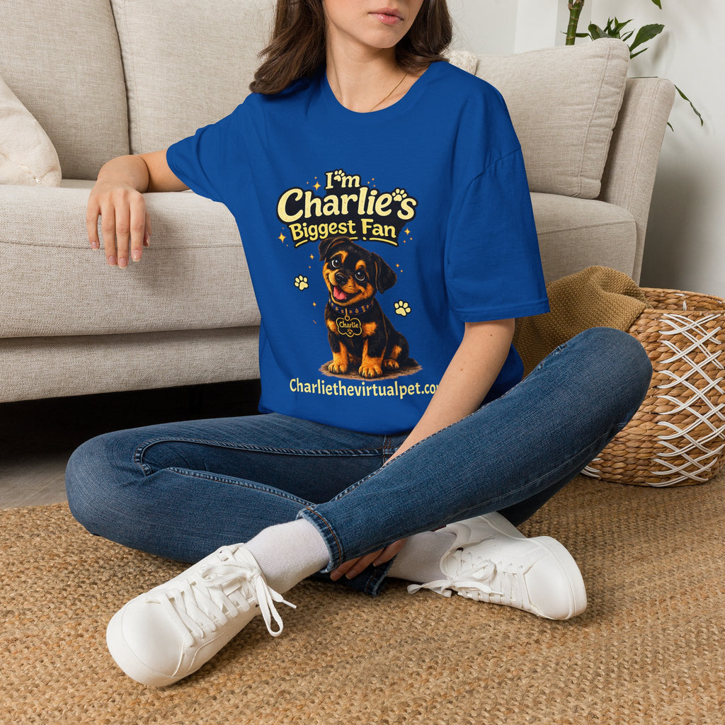 I'm Charlie's Biggest Fan™ Dog Lover T-Shirt 🐾