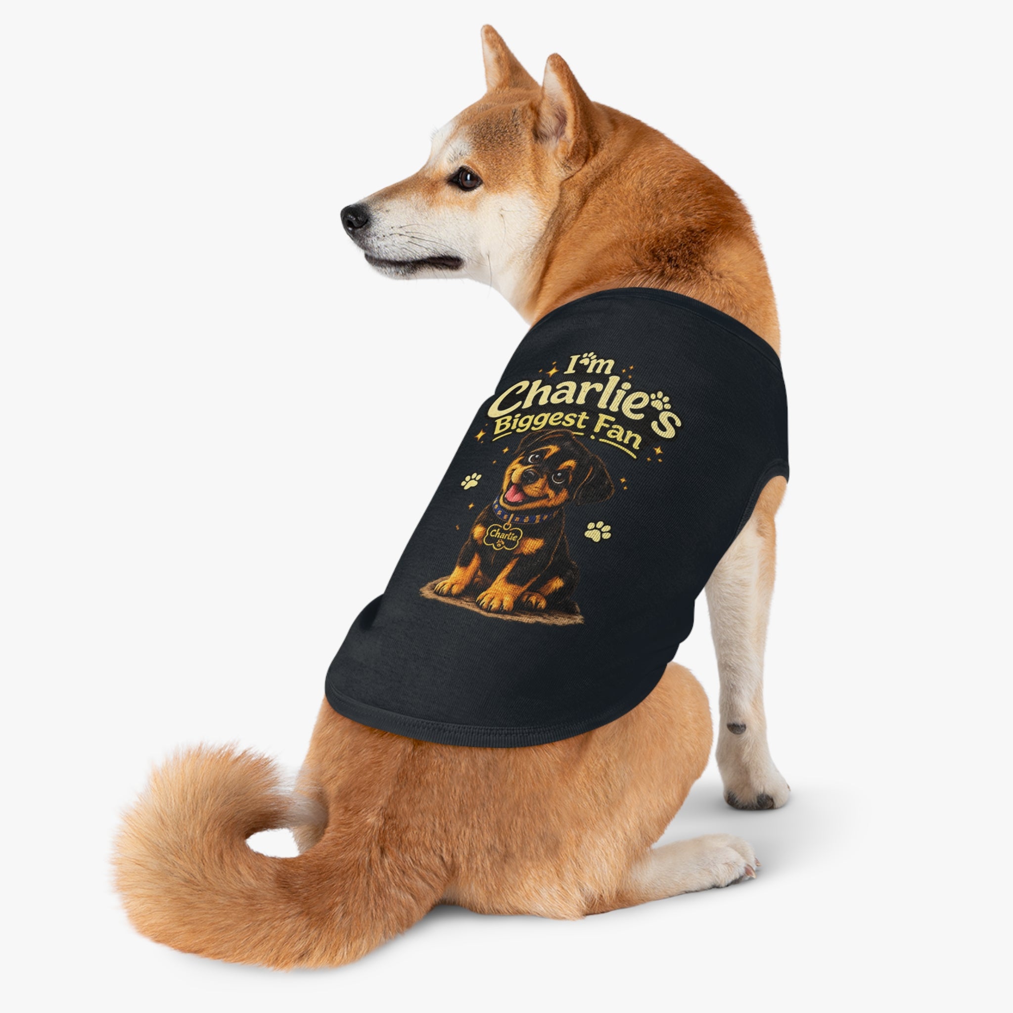 I'm Charlie's Biggest Fan™ Dog Tank Shirt🐾