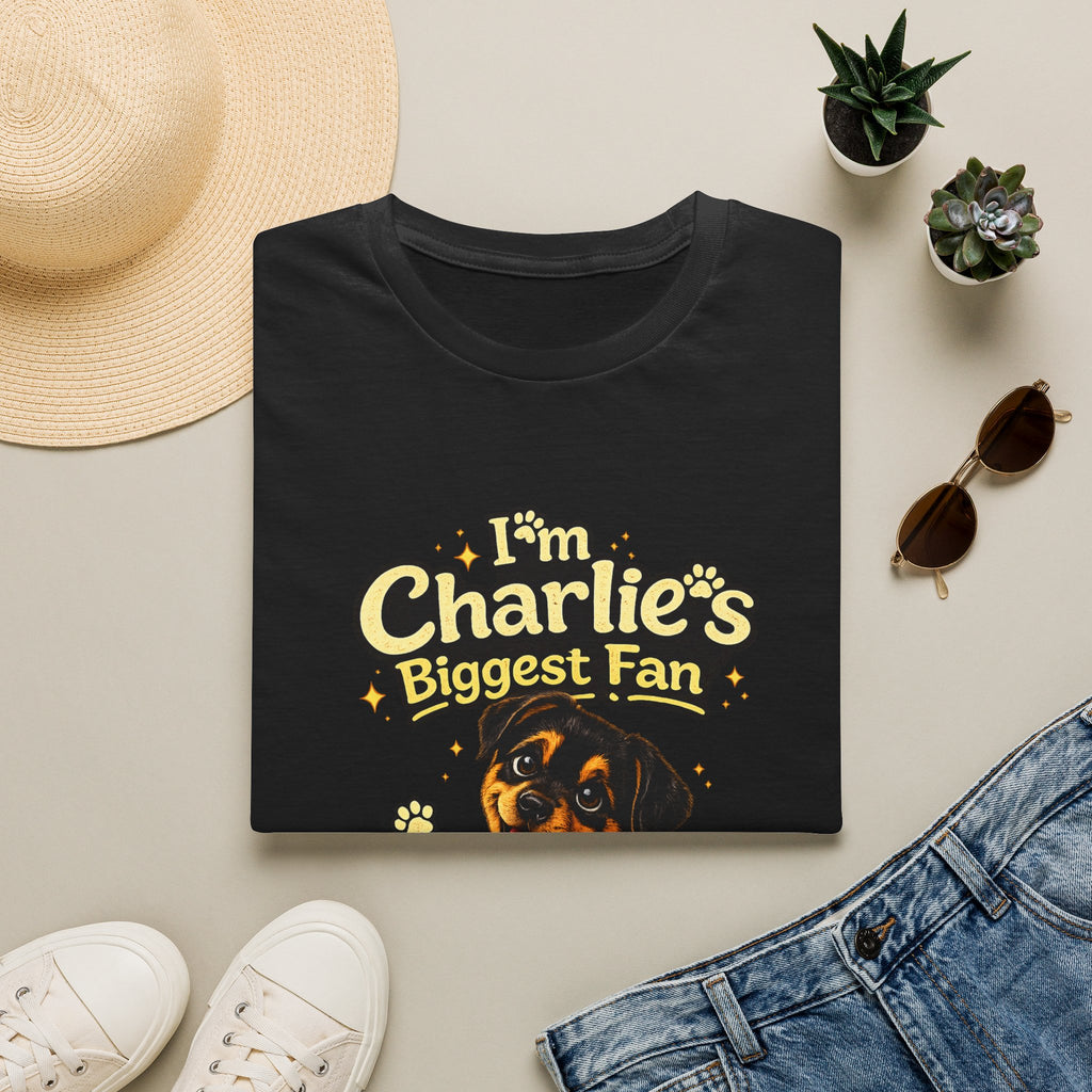 I'm Charlie's Biggest Fan™ Dog Lover T-Shirt 🐾